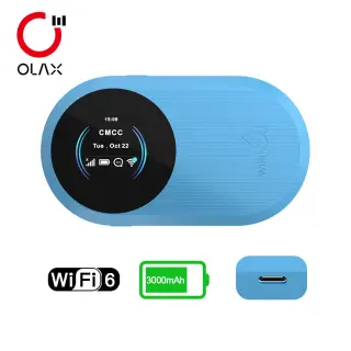 OLAX A10S Pocket Wifi 4G Wi-Fi Sim Router with 3000mAh Battery 2.4G 5g Wireless Pocket Wi-Fi 6 Router
