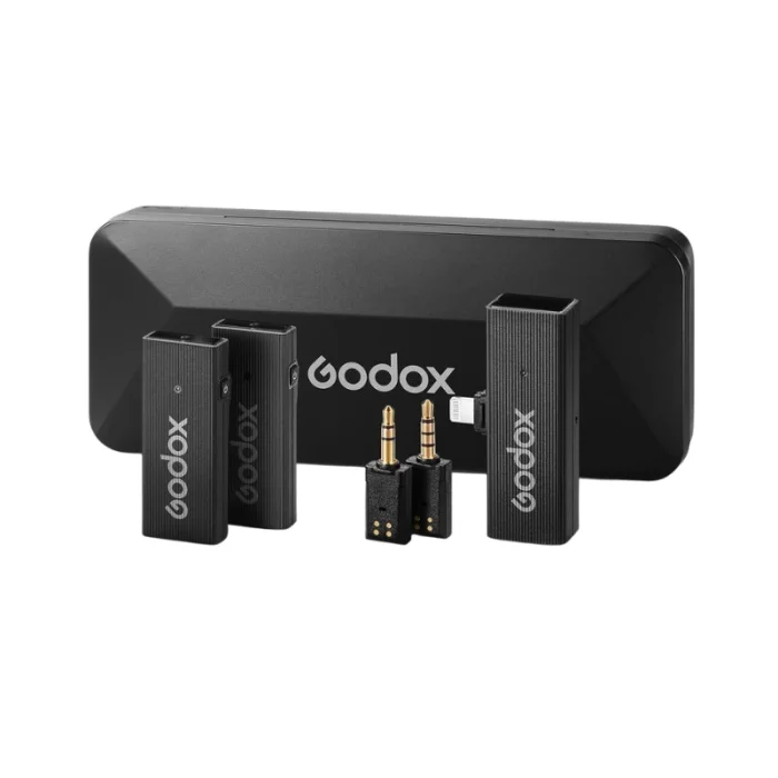 Godox MoveLink Mini LT UC Wireless Microphone 2.4GHz Transmitter Receiver Lavalier Mic for iPhone Type-C Smartphone DSLR Camera