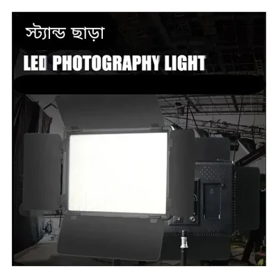 P900 2700k-6500k Dimmable Professional Rechargeable Led Video Photography Light for Outdoor Shooting Vlog Tiktok Video (No stan/battery) - Image 2