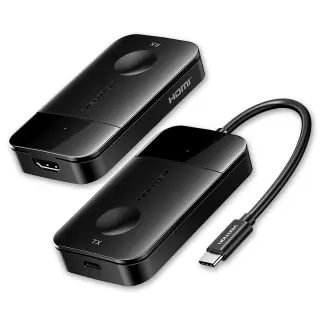 VENTION ADOBB Wireless USB-C to HDMI Transmitter  and Receiver 0.15M Black