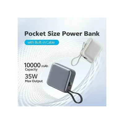 QCY PB10C 10000mAh 35W PD Fast Charging Mini Power bank - Image 2
