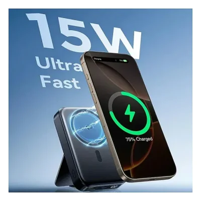 Joyroom JR-PBM11 QI2 22.5W Magnetic Wireless Power Bank with Holder 10000mAh - Image 2