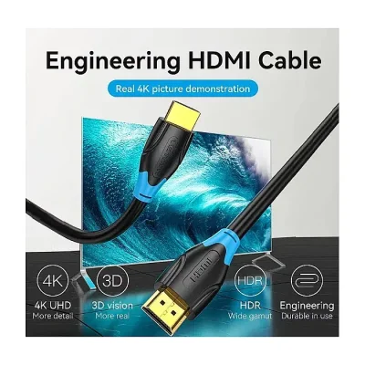 VENTION AACBE HDMI Cable 0.75M Black - Image 2