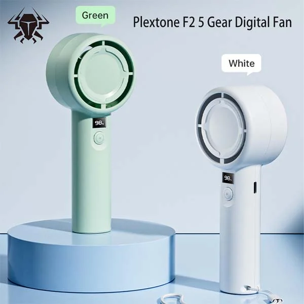 Plextone F2 Handheld Turbo Fan 5 Gears With Display