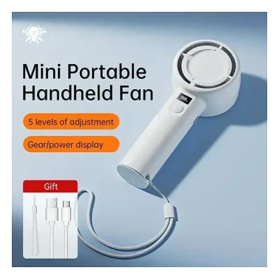 Plextone F2 Handheld Turbo Fan 5 Gears With Display - Image 2