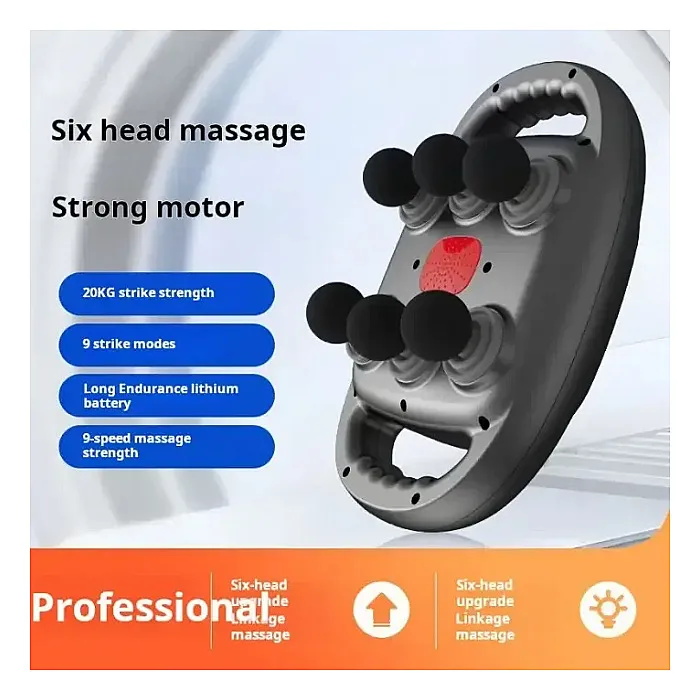 6-head Infrared Percussion Massage Gun High Rpm Vibrational...