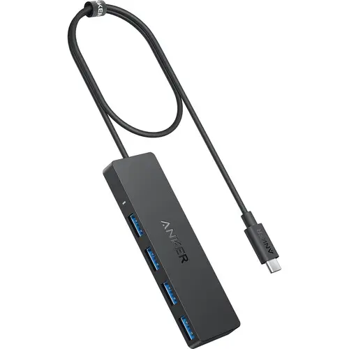 Anker 4-Port USB 3.0 Hub with 5Gbps Data Transfer, Ultra-Slim...