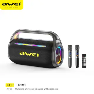 Awei KT18 120W Outdoor Wireless Speaker with Karaoke Colorful... Awei KT18 120W Outdoor Wireless Speaker with Karaoke Colorful...