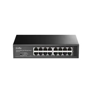 CUDY GS1016E 16-Port Gigabit Smart Managed Switch VLAN QoS Rack Mount