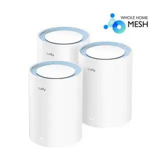 CUDY M1200-(3Pack)-AC1200 Dual-Band Mesh Wi-Fi 5 System Router CUDY M1200-(3Pack)-AC1200 Dual-Band Mesh Wi-Fi 5 System Router
