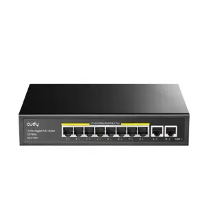 CUDY GS1010PE 8-Port Gigabit PoE+ Switch 120W 2×Uplink Metal Case