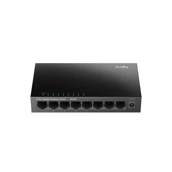 CUDY GS108 8-Port Gigabit Unmanaged Switch Metal Case Plug & Play