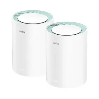 CUDY M1300-(2Pack)-AC1200 Dual-Band Mesh Wi-Fi 5 System Gigabit... CUDY M1300-(2Pack)-AC1200 Dual-Band Mesh Wi-Fi 5 System Gigabit...