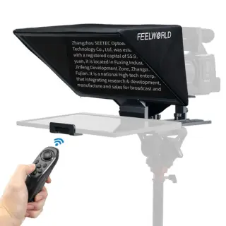 FEELWORLD TP16 16 Inch Folding Teleprompter Supports up to 16″...