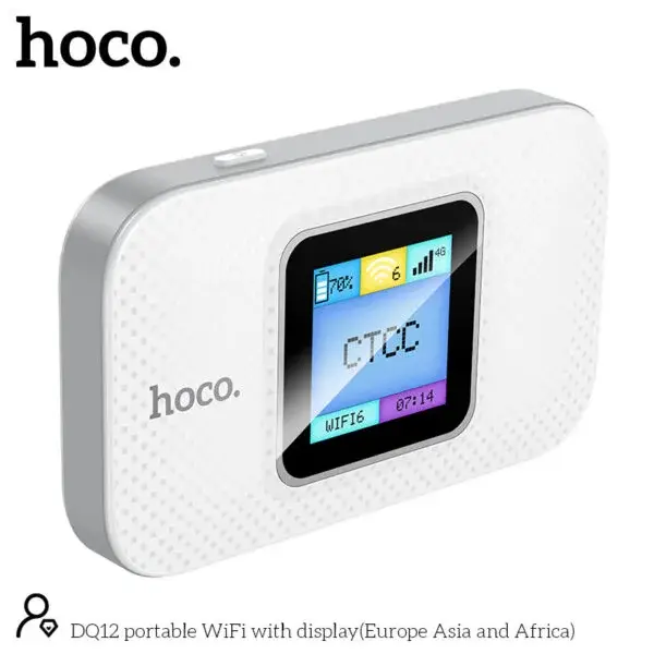 Hoco DQ12 Portable Mobile Pocket WiFi Router with Display