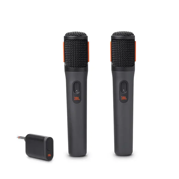 JBL Wireless Microphone System 2-Pack Dual Handheld Mic with Receiver for Karaoke & Events