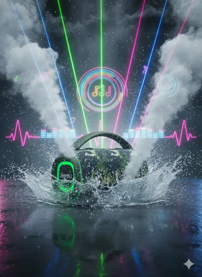 JIAYOU BOOMBOX B20 50W Bluetooth Speaker — Deep Bass, 8-Hour Battery, Portable Wireless Speaker for Home and Outdoor - 2