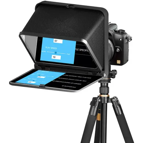 LENSGO TC7 Portable Teleprompter for Camera & Smartphones