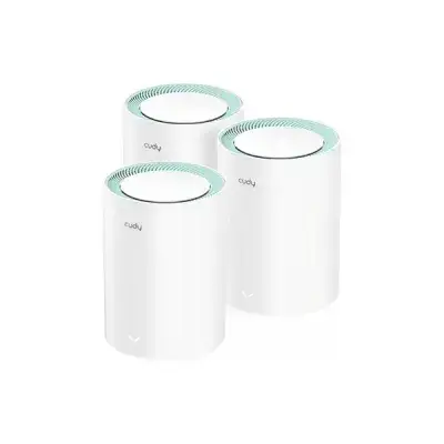 CUDY M1500-(3Pack)-AX1500 Dual-Band Mesh Wi-Fi 6 System Gigabit... CUDY M1500-(3Pack)-AX1500 Dual-Band Mesh Wi-Fi 6 System Gigabit...