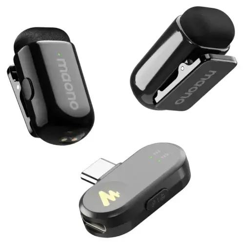 Maono WAVE T1 MINI Wireless Microphone noise cancellation with...
