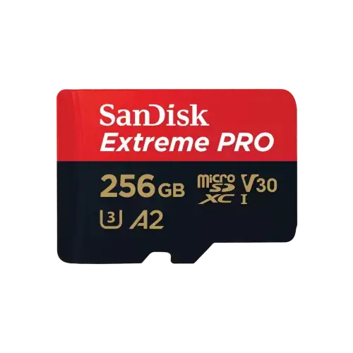 Sandisk Extreme PRO 256GB 200mbps MicroSDXC UHS-I Memory Card With Adapter (SDSQXCD-256G-GN6MA)