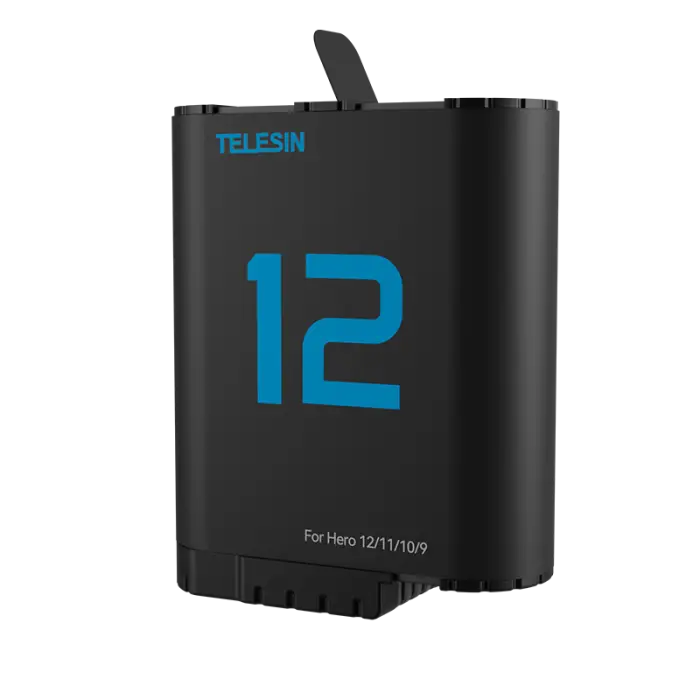 TELESIN Decoded Battery for GoPro Hero 12/11/10/9 Black