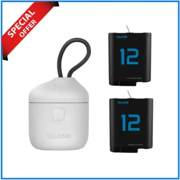 TELESIN GP-BTR-904-GY Storage Battery Charging Box For GoPro...