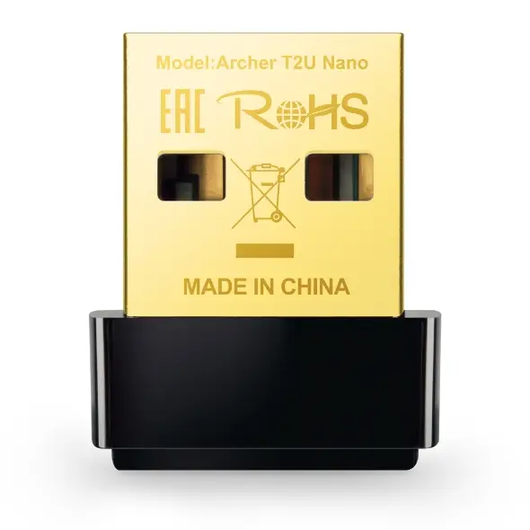 TP-Link Archer T2U Nano AC600 Dual Band Mini USB WiFi Adapter TP-Link Archer T2U Nano AC600 Dual Band Mini USB WiFi Adapter