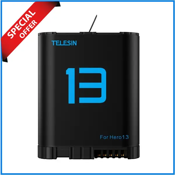 Telesin Battery for GoPro HERO 13 Camera- black