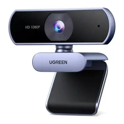 UGREEN CM678 Full HD 1080P Webcam with Dual Mic & Auto Light Correction (Model 15728)