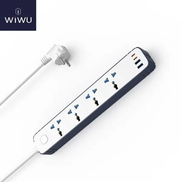 WiWU Wi-S007 PS422 20W GaN 8 in 1 Compact Charging Power Strip