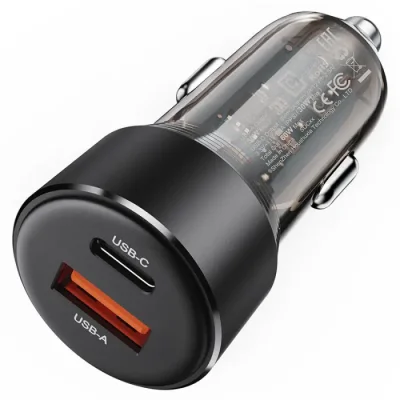ACEFAST B12 Car Charger 60W – Dual Port USB-A & USB-C Fast Charging Car Power Adapter - Image 3
