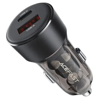 ACEFAST B12 Car Charger 60W – Dual Port USB-A & USB-C Fast Charging Car Power Adapter - Image 2