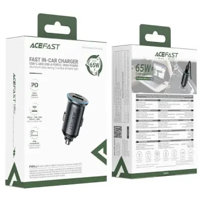 ACEFAST B15 65W Dual-Port Metal Car Charger - Image 4