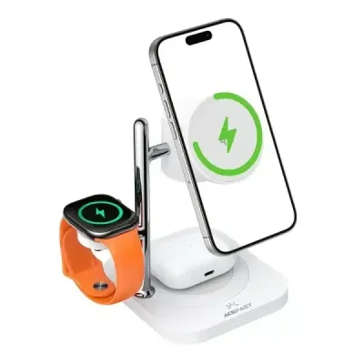 ACEFAST E39 4-in-1 Desktop Wireless Charging Station for phone, TWS headset, smart watch - Image 3