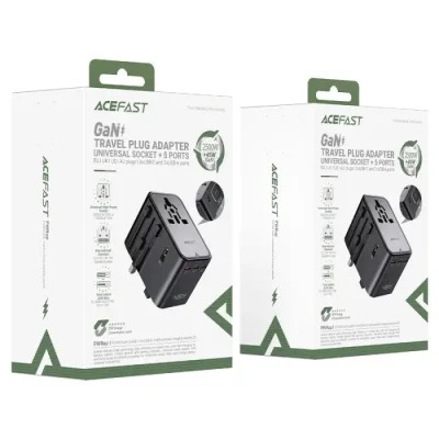 AceFast Z8 2500W + PD45W GaN Charging travel adapter (3xUSB-C+2xUSB-A) - Image 5