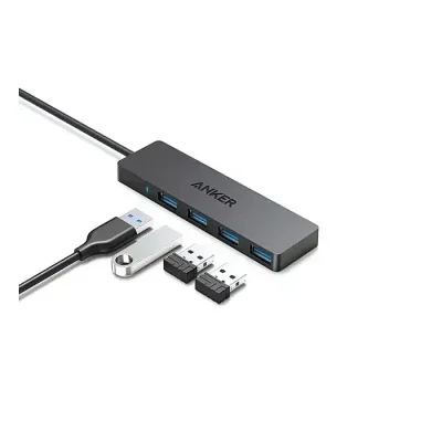 Anker 4-Port USB 3.0 Hub with 5Gbps Data Transfer, Ultra-Slim Data USB C Hub (A8309) - Image 2