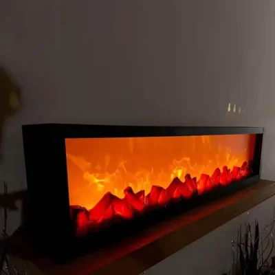 Artificial LED Fireplace Multicolor Lantern Realistic Flame Effect Tabletop Fire Lamp - Image 3