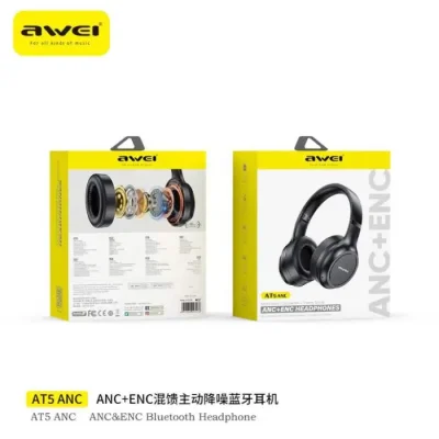 Awei AT5 ANC Wireless Bluetooth Headphone - Image 3