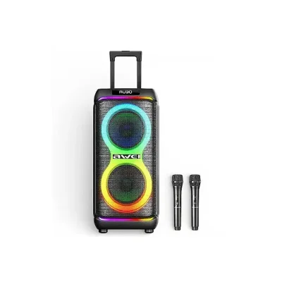 AWEI KT33 Bluetooth Speaker Troly with 2 Microphone Karaoke & Party Speaker - Image 1