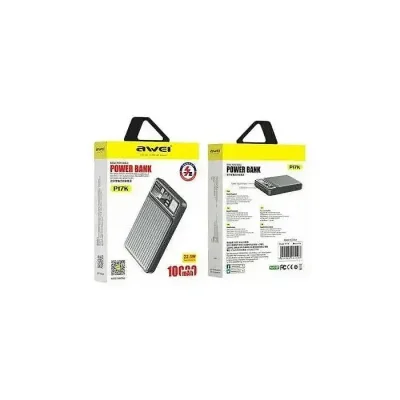 AWEI P17K Mini Portable Power Bank 10000mAh 22.5W Fast Charging - Image 2