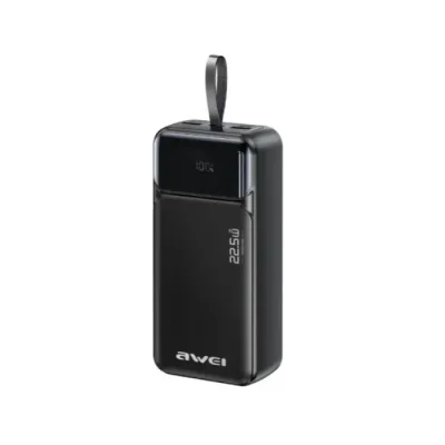 AWEI PA-104 22.5W Built-in Cable 30000mAh Power Bank - Image 2