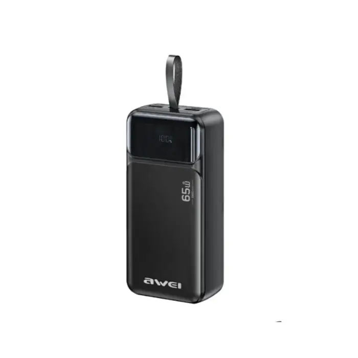 AWEI PA-108 65W Built-in Cable 30000mAh Power Bank