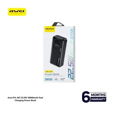 Awei PA-167 22.5W 20000mAh Fast Charging Power Bank - Image 2