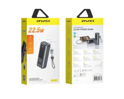 Awei PA-99 10000mAh Portable Fast Charging Power Bank - Image 2