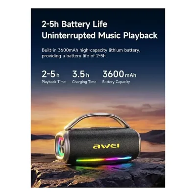 AWEI Y887 Pro 40W Bluetooth Speaker With Colourful Light - Image 3