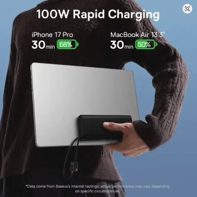 Baseus EnerFill FC41 Digital Display Power Bank 20000mAh 100W - Image 2
