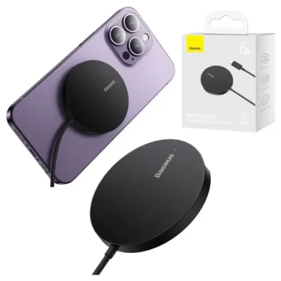Baseus Simple Mini3 15W Magnetic Wireless Charger - Image 3