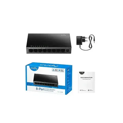 CUDY GS108 8-Port Gigabit Unmanaged Switch Metal Case Plug & Play - Image 2