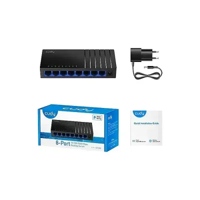 CUDY GS108D 8-Port Gigabit Unmanaged Desktop Switch 10/100/1000Mbps Plug & Play - Image 2